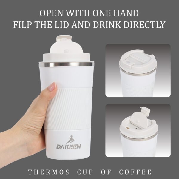 DAKEEN Travel Coffee Mug Stainless Steel Vacuum Ice and Hot Drinks - Image 6