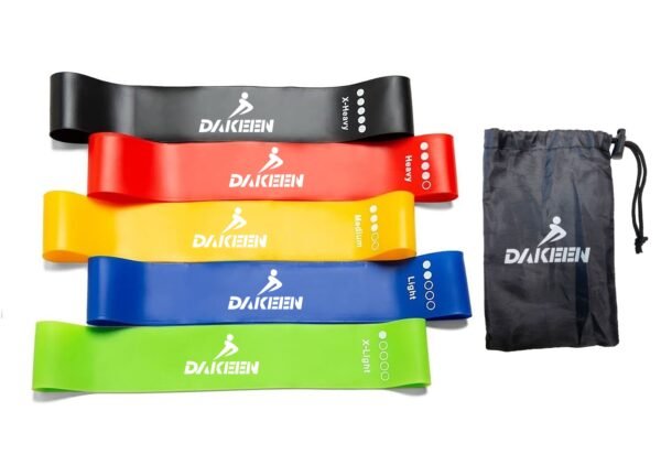 DAKEEN Resistance Loop Bands,Exercise bands Set of 5 Rubber - Image 6