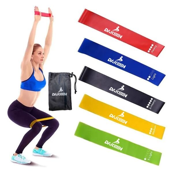 DAKEEN Resistance Loop Bands,Exercise bands Set of 5 Rubber - Image 4