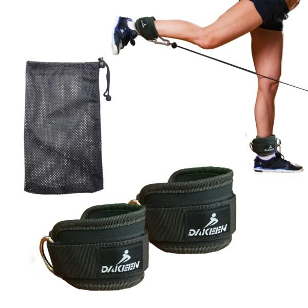 DAKEEN Fitness Ankle Straps for Cable Machines with bag - Image 3